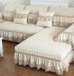 Sametine diivanikate Tikand Valge žakaarv&otilde;rest r&auml;tik Diivan Libisemisvastane K&auml;etugi Seljatugi Diivani pehmendus elutoa istmekate 90x240cm 1pcs