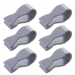 6 tk tekikinnitusklambrid &uuml;mberp&ouml;&ouml;ratud hammastega disain korduvkasutatavad elastsed k&ouml;&ouml;gir&auml;tikuklambrid, mis takistavad kukkumist n&otilde;elata lina pandla klambrid libisemisvastased hall