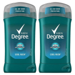 Degree Men's 48 Hour Deodorant Cool Rush, 85g, 2 units blue