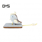 R&auml;hn koputaja uksekell koos t&otilde;mbek&ouml;iega esiukse koputaja puidust kauplusekell Laste linnum&auml;nguasi Kodu sissep&auml;&auml;su kaunistus j&otilde;ulukink valge