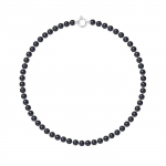 Kaelakee &ndash; Perlinea &ndash; AAA+ mageveekultuuritud p&auml;rl &ndash; must &ndash; 42 cm &ndash; h&otilde;bedane