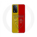 Coque Maniacase pour Oppo A93s 5G rcl lens Logo fond jaune et rouge