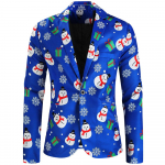 Meeste j&otilde;ulubleiser, inetu j&otilde;ulu&uuml;likonna jakk Naljakas j&otilde;uluvana spordimantel J&otilde;ulupidu Tuxedo jope p&uuml;hade meeste bleiser M