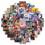 63 Anime Plakatit ja Jaapani Kleepsud: Veekindel dekoor magamistuppa, seinale v&otilde;i t&ouml;&ouml;lauale