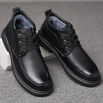 Meeste villase karvaga ehtsast nahast saapad Talvised Meeste poolsaapad T&ouml;&ouml;kingad, vabaaja meeste lumesaapad 38