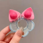 1 paar armsaid kassi k&otilde;rva juukseklambreid lastele Candy Color plastikust v&auml;ikeste k&otilde;rvade juukseklambrid t&uuml;drukute juuste aksessuaarid 3cm lilla