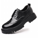 Mood Meeste Ametlik &Auml;ri Paksu Tallaga Paeltega Oxford Brogues Kingad Luksuslikud Meeste Kleitkingad Meeste Vabaaja Nahk Pulmapeo Loafers 38 must