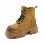 Naiste veekindlad lumesaapad, 2024. aasta talvised libisemisvastased soojad pehmed poolsaapad, naiste paeltega platvormiga mootorrattasaapad Mujer 33 beež