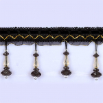 12-meetrine kristallhelmestega tuttide &otilde;mblemine trimmimine pulmapolster DIY kardinatarvikute pitslint