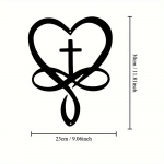 Vapustav 1 tk s&uuml;dameristi seinam&auml;rk! Retro metallist rippuv kodu v&otilde;i kontori sisekujunduseks. Ideaalne s&otilde;brap&auml;eva kingitus. Seina kaunistamine. must