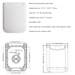 Matkaauto Gravitatsiooniline Vee Sissevool Magnetkaanega RV V&auml;rske Vee T&auml;ite Luuk Sissevoolu Filter Lukustatav RV Vee Sissevoolu Kate Haagissuvila Paak valge