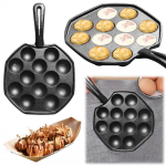 12 auguga Takoyaki grillpanniplaat nakkumatu kaheksajalgade k&uuml;psetusmasin Kodus k&uuml;psetamine K&uuml;psetusvormid Vormialus K&ouml;&ouml;gividinad CHINA