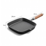 Majapidamises kasutatav praadimispann, spetsiaalne praadide praadimiseks, malmist triip, katmata, paksendatud, plekkideta steiki induktsioonpliit