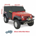 Poolkatus JEEP Wrangler TJ 2-ukselisele/4-ukselisele, veekindel, UV-kaitsega, p&auml;ikesekaitse, tolmukaitse, v&auml;lisaksessuaarid, must