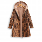 Uus kapuutsiga soe mantel, puuvillase voodriga, s&uuml;gis-talv, pluss suurus, lahtine ja mugav, naiste keskmise pikkusega kapuutsiga vabaajamantel XL roheline