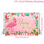 Havai peo kaunistused Flamingo Havai s&uuml;nnip&auml;eva taust Luau pidu Troopiline suvi Ranna s&uuml;nnip&auml;evapeo tarvikud