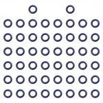 50 Pieces s Set Seal O Ring Accessories ID 9.7mm, Width 4mm Sealing Gasket