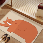 Cartoon Diatom Mud WC-suu matt imav matt kaasaegne lihtne WC jalamatt Vannituba libisemiskindel ja m&auml;&auml;rdunud matt 40 * 60CM [Crystal Fleece]