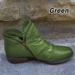 Naistemood Tursked madala kontsaga t&otilde;mblukuga poolsaapad &uuml;hev&auml;rvilised kunstnahast l&uuml;hikesed saapad, vabaaja lamedad s&uuml;gis- ja talvejalatsid naistele 35 punane