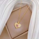 S&uuml;damekujuline ripats kaelakee naistele Mood Pulma Kihluspeo Ehted Aksessuaarid 45cm kuld