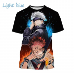 Uusim Jujutsu Kaisen 3D-printimine vabaaja T-s&auml;rk Populaarne klassikaline anime meeste mood Harajuku top T-s&auml;rk Gojo Satoru T-s&auml;rk M