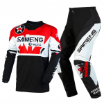 motokrossi k&auml;igukomplekt lastele 4 5 6 7 8 9 10 11 12 13 aastat Noor laps Mootorrattapoiss t&uuml;druk Jersey Pant Kits v&otilde;istluskost&uuml;&uuml;m Off-road Enduro MX MTB M-22