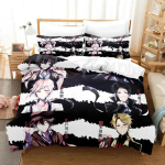 Anime Dazai Bungo Stray Dogs Voodipesu Komplekt Poistele T&uuml;drukutele &Uuml;heinimese Queen Suurus Tekikott Padjap&uuml;&uuml;r Voodi Lastele T&auml;iskasvanutele Kodutekstiil EU Single 135x200cm