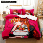 3D Prinditud Anime Kawaii T&uuml;drukud Kiryuu Coco Voodipesukomplekt &Uuml;he Twin T&auml;is Kuninganna Kuningas Suurusega Voodikomplekt Teismelise Magamistuba Tekikoti Komplektid EU single(135x200cm)