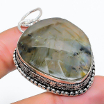 Labradorite Handmade 925 Sterling Silver Jewelry Pendant 2.05 c4k93