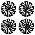 4 tk/komplekt 15-tollised / 16-tollised / 17-tollised autorataste trimmikatted enamiku rauast rummu velgede jaoks ABS-i rummukaaned rattavelgede kaane rattakatte kate 17 inch