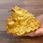 &Otilde;nnelik feng shui k&auml;rnkonn Hiina kuldne konn k&auml;rnkonn, m&uuml;ndi t&ouml;&ouml;laua ornament &Otilde;nnelik kingitus auto ornament