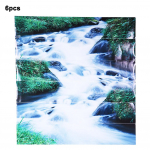 6 tk veekindla juga mustriga trepikleebised 3D isekleepuvad seina-p&otilde;randakleebised tapeedikaunistusega