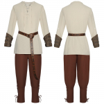 Meeste Halloweeni piraadikost&uuml;&uuml;m Meeste lavakost&uuml;&uuml;m Cosplay kost&uuml;&uuml;m S khaki
