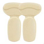2 in 1 Heel Cushion Pads Inserts Wear Resistant ,Lightweight, Anti Slip Feet Pad Soft Beige T