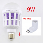 220 V s&auml;&auml;set&otilde;rjelamp E27 LED pirn, 9 W/15 W/ 20 W putukat&otilde;rje s&auml;&auml;set&otilde;rjevahend &ouml;&ouml;valgustuseks siseruumides 9W Bulb and US Base