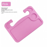 Auto Rooli Laud Joogi Toidu Kohvi Alusplaat Mitmeotstarbeline Kaasaskantav Rooli Alus Reisimiseks S&ouml;&ouml;miseks T&ouml;&ouml;tamiseks Toidu Kohvi roosa