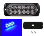 Lampa tylna 12 LED mocna 12V-24V kolory mała Niebieski Off-Road sinine