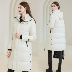 Talvine mustkuldne sulejope naiste klassikalistele avarale puuvillasele mantlile &uuml;le p&otilde;lve kapuutsiga Parka Naiste Trend Thicken &uuml;ler&otilde;ivaste jaoks XXL