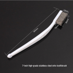 Roostevaba teras, vasest traathari rooste eemaldamiseks ja puhastamiseks Small stainless steel toothbrush (3*10 rows)