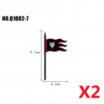 MOC Keskaja Punane L&otilde;vi Must Kotkas Loss S&otilde;dur R&uuml;&uuml;tel Hobuse Seljas Ehitusklots S&otilde;jav&auml;elane Figuur Vest Soomus Lipp M&auml;nguasi Kingitus B036