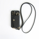 &Otilde;lakott telefonile Apple iPhone'ile - nahast pael, kaardihoidja, lukuga rahakott, kukkumiskindel telefonikott iPhone 16/15/14/13/12/11/Promaxplus jaoks 13 must