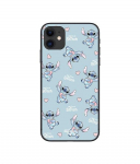Coque de t&eacute;l&eacute;phone - Maniacase - Iphone 11 - Souple - Silicone - Stitch love coeur rose