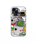 Coque de t&eacute;l&eacute;phone - Maniacase - Iphone 13 - Souple - Silicone - Consoles Nintendo vintage