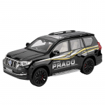 1/18 Skaala Toyota Prado maastur maastikus&otilde;iduk sulamist skaalamudel valatud metallist heli ja valgusega kollektsioon laste m&auml;nguauto s&otilde;iduk kingitus must