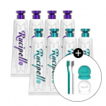 Lucipello toothpaste large capacity 180g*4 pack (+ 2 types of toothbrush and toothbrush holder provided) Tropical Ocean Toothpaste 180g*4