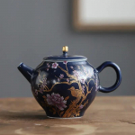 200ml Palace Luxury keraamilised teekannud k&auml;sitsi maalitud lillede ja lindudega teekann reisimiseks kaasaskantav filterkann koduseks teekomplektiks joogin&otilde;ud