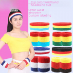 Unisex sportlikud randmekaitsed ja peapaela komplekt &ndash; pol&uuml;esterpuuvillane higivarustus Model 09