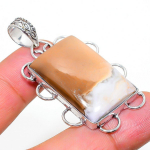 Maligano Jasper Handmade 925 Sterling Silver Jewelry Pendant 2.09 b9j80