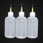 100 ml n&otilde;ela otsaga jootmisvedelik r&auml;busti&otilde;li dosaator plastikust t&uuml;hi pudel