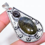 Labradorite Handmade 925 Sterling Silver Jewelry Pendant 2.68 e4f63